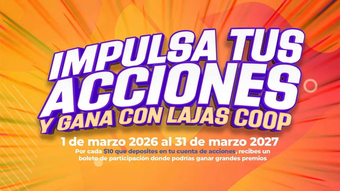 Impulsa tus Acciones y Gana con Lajas Coop Banner.